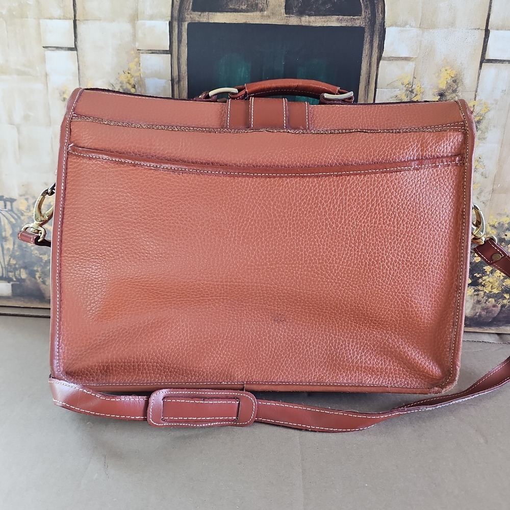 Vintage Dooney & Bourke Awl leather extra large messenger bag Excellent! - Picture 7 of 16